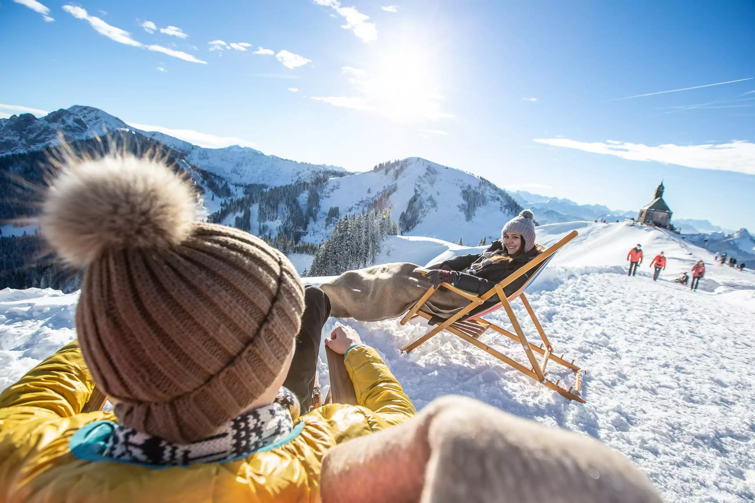 Zauberhafte Winterlandschaft Skiurlaub Tegernsee Bayern